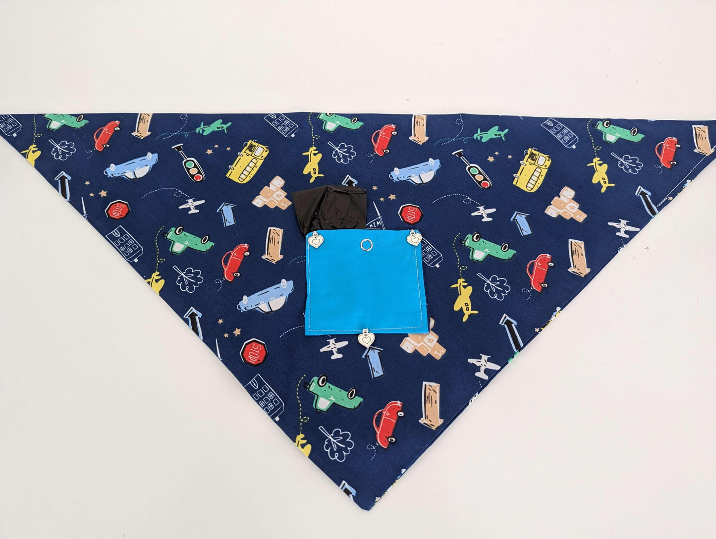 Navy Cars Dog Bandanas M/L - Bandanas by Fenja